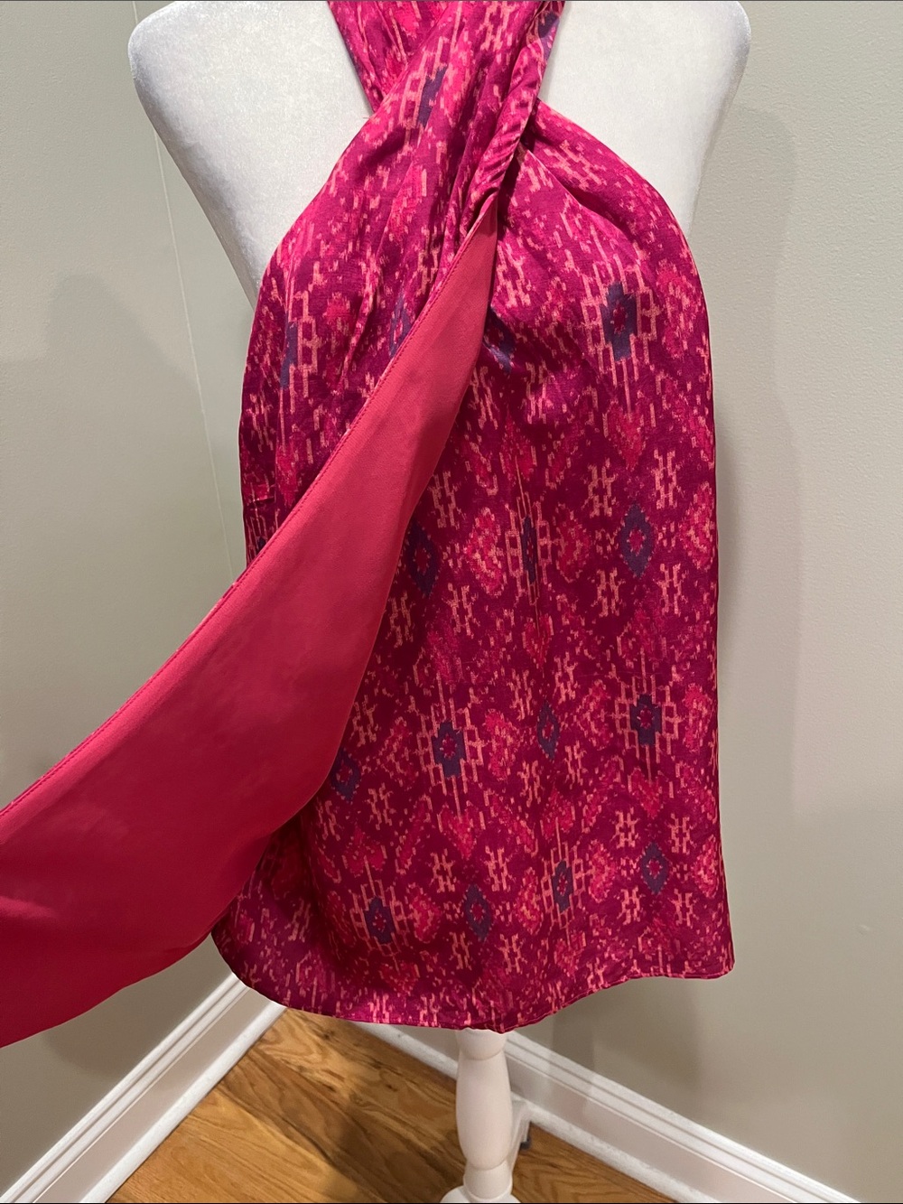 Lauren Ralph Lauren Shantung Halter Blouse - Picture 6 of 11